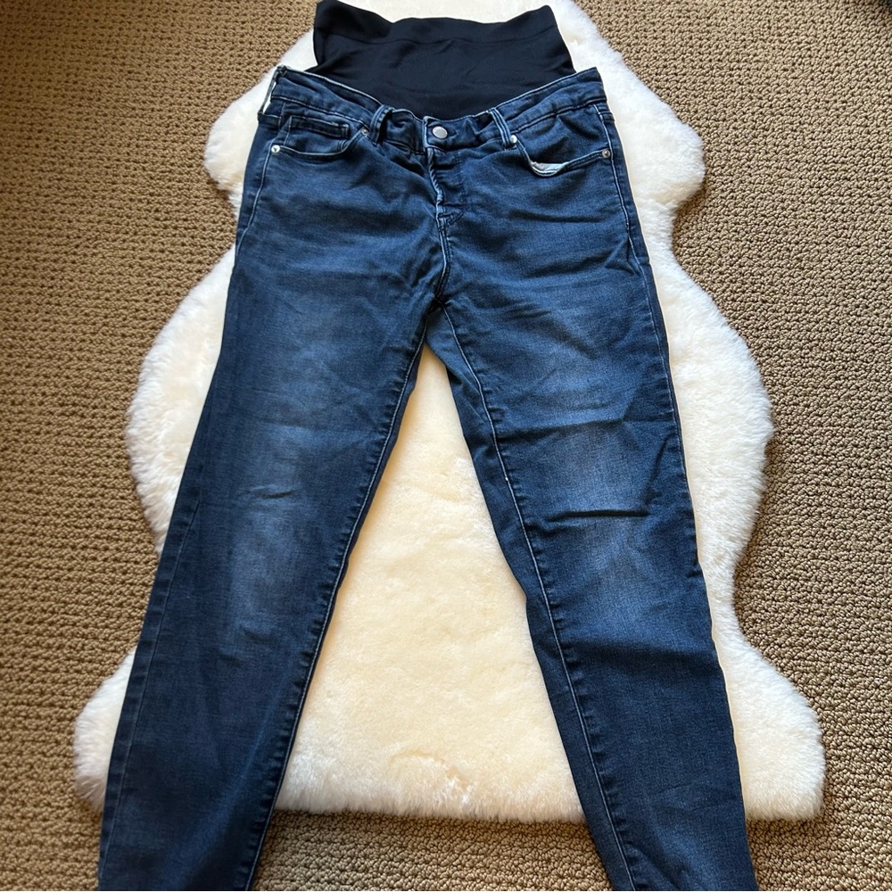 Women's Blanqi Maternity Skinny Blue Jeans 10